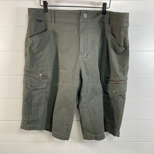 Kuhl Cargo Shorts Mens 40 Green Outdoor Hiking Trail Utility Pockets‎ Rugged 17S